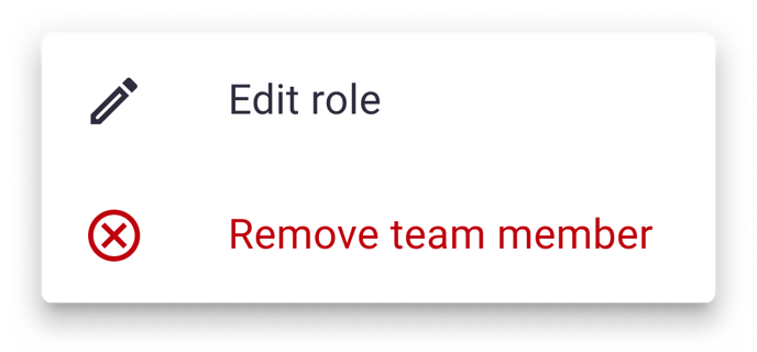 Edit role & permissions